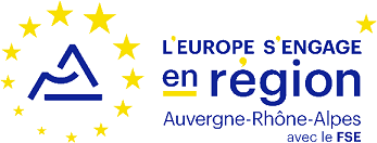 Logo de l'engagement européen en Auvergne Rhône-Alpes